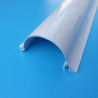 UNI aluminum cover profile with hook (D/N) 1-slot 3.7 m long